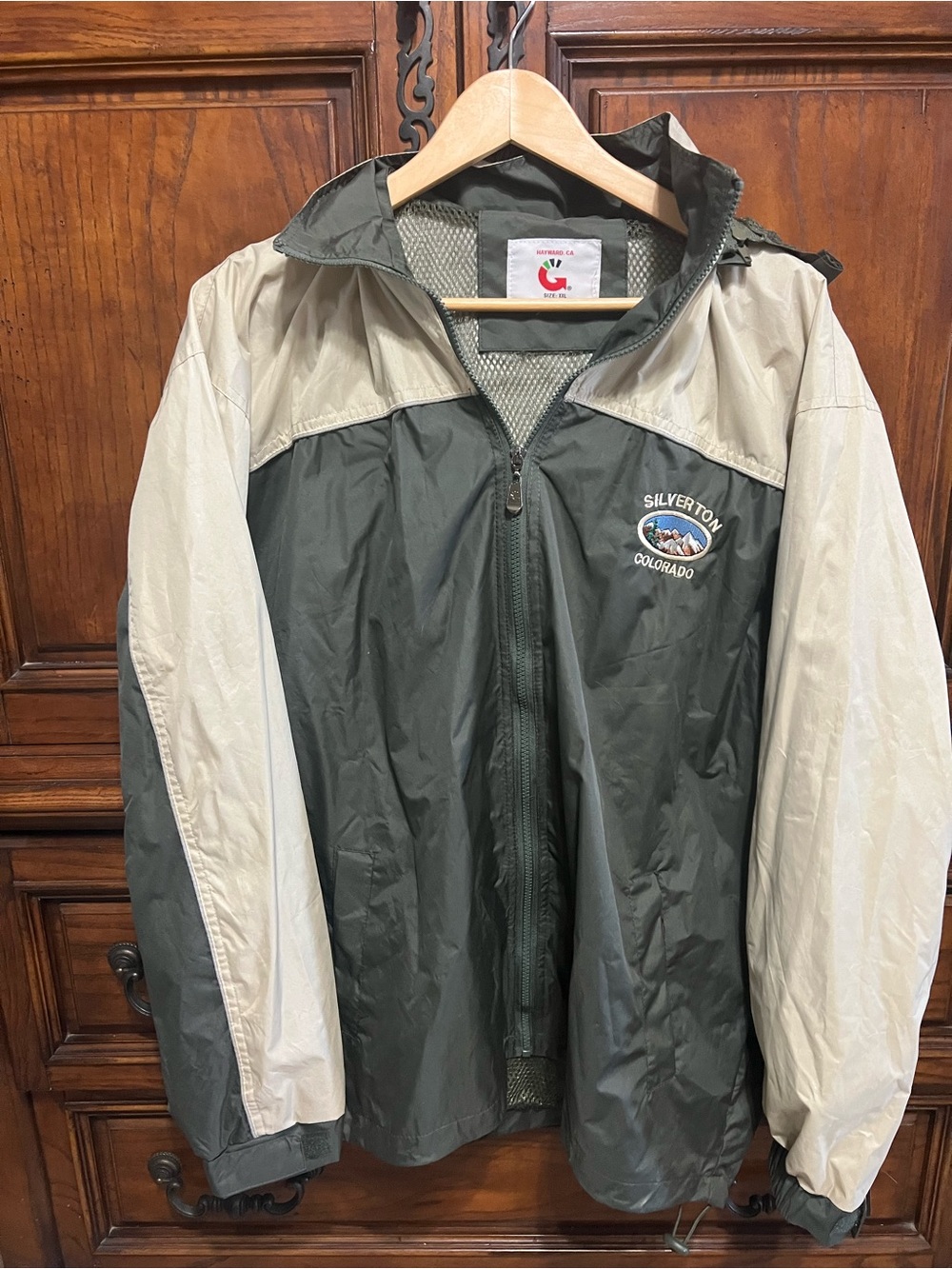 NWT Silverton Colorado Windbreaker Jacket XXL Mesh Lined Water Repellent grey